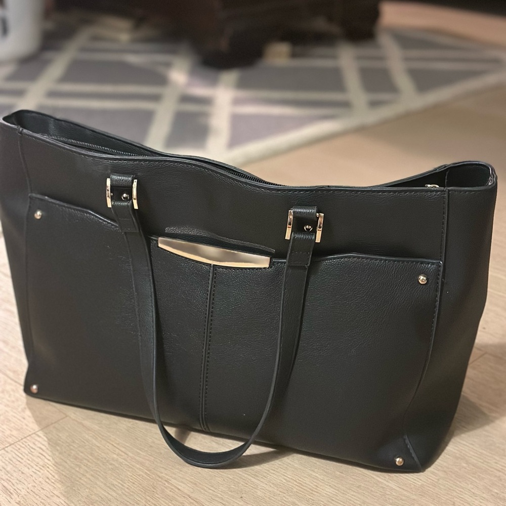 Elegant Black Tote Bag